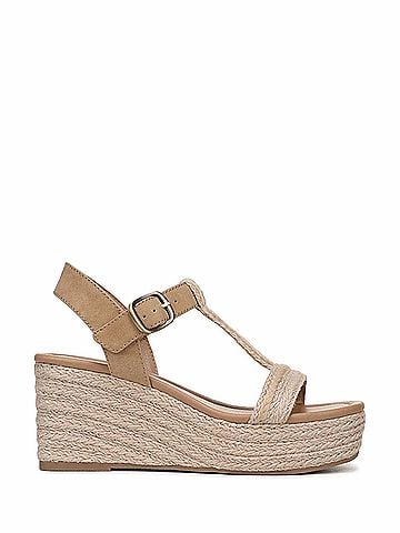 Blowfish Women's Annika Regular Fit Strappy Wedge Sandals in Natural (view 1)