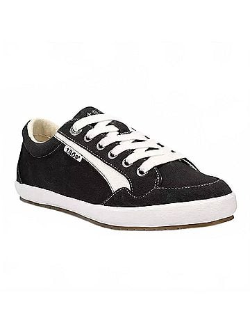 Taos Women's Shooting Star Shoe in Black / White Distressed (view 1)