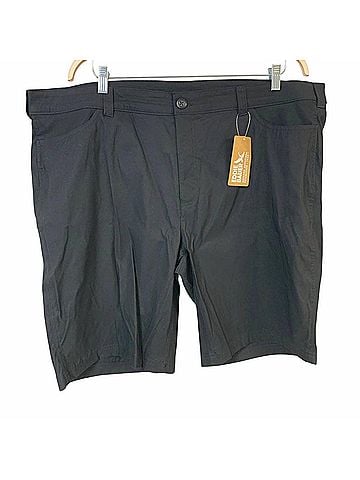 Eddie Bauer Women's Rainier Bermuda Mid Rise Outdoor Shorts in Black (view 2)
