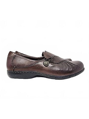 Rockport Women's Paulette Slip-On Flats in Bark (view 1)