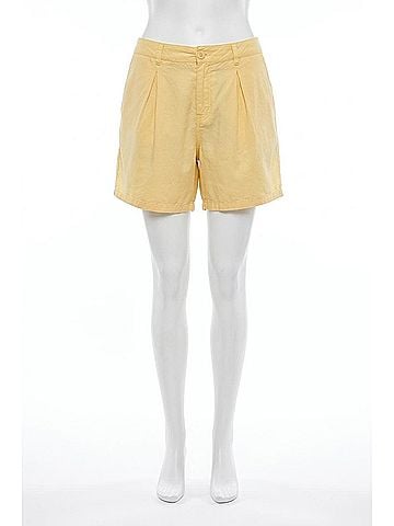 Tribal Mid Rise Flowy Tencel Shorts in Lemongrass (view 1)
