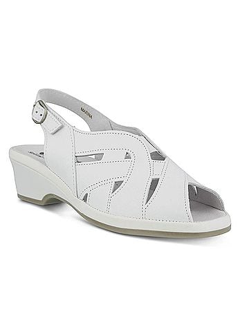Spring Step Women's Marina Sandals in White (view 1)