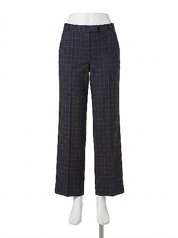 Lyssé Women's Zaina Ponte Trouser in Cross Check Plaid (view 1)