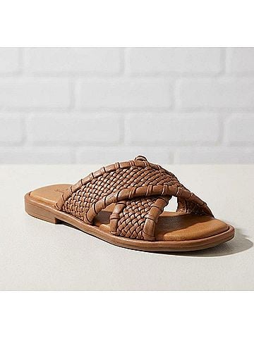 Spring Step Women's Montauk Slide in Brown (view 2)