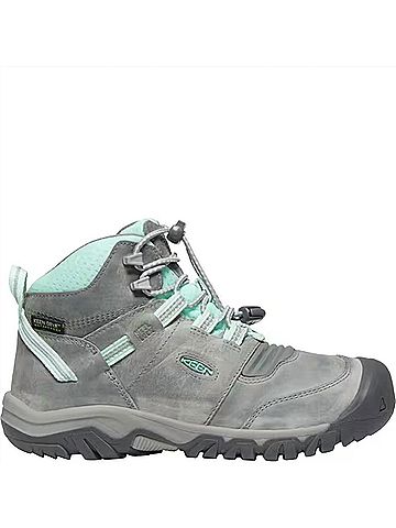 Keen Girls Ridge Flex Waterproof Boots 5 Mo in Grey/Blue (view 1)