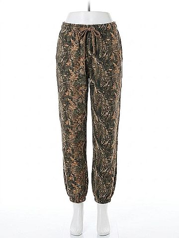 Tic : Toc Bayou Woodland Fleece Jogger Pants in Dark Camo (view 1)