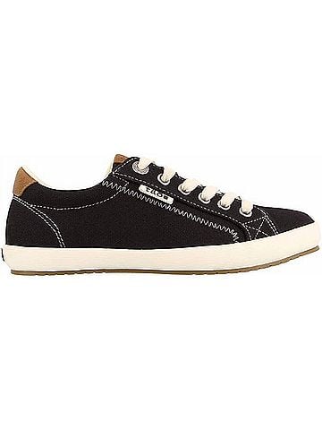 Taos Women's Starburst Shoe in Black/ Tan Wool (view 1)