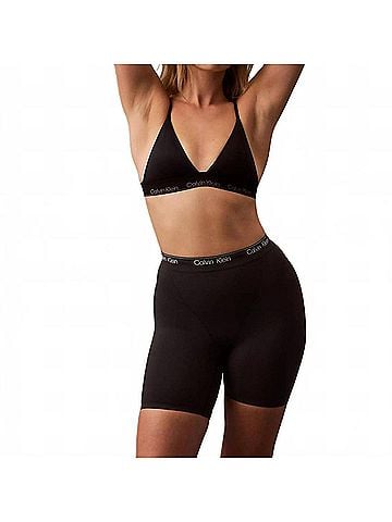 Calvin Klein Icon Shapewear Mid Thigh Short in Black (view 2)