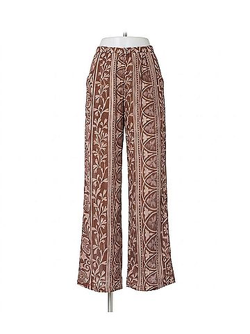 Lucy Paris Kyle Pant in Brown/Cream (view 1)