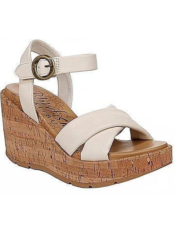 Blowfish Women's Barbados Wedge Sandals in Bone (view 1)