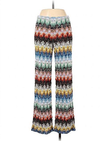 Missoni Knit Elastic Waistband Trouser in Multicolor (view 1)