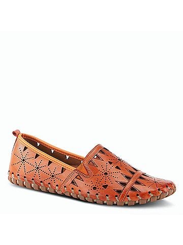Spring Step Women's Fusaro Slip-On Loafers in Orange (view 1)