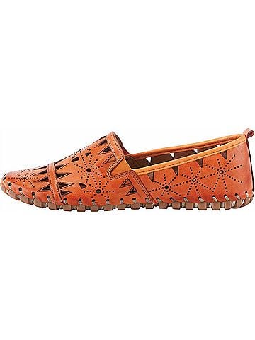 Spring Step Women's Fusaro Slip-On Loafers in Orange (view 2)