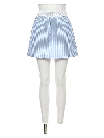 Karina Grimaldi Auri Skort in Blue Combo Stripe (view 1)