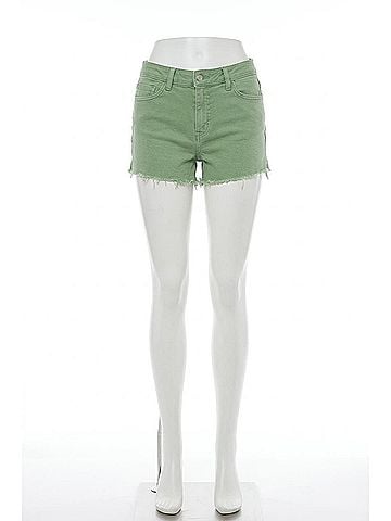Mica High Rise Crisscross Shorts in Leaf (view 1)