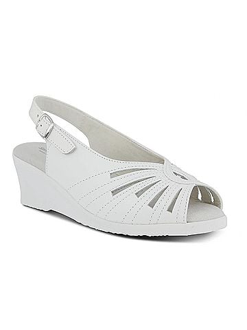 Spring Step Women's Gail Sandals in White (view 1)