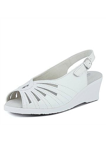 Spring Step Women's Gail Sandals in White (view 2)