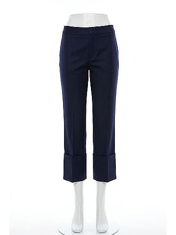 Smythe Women's Cuffed Flood Pant in Deep Navy (view 1)