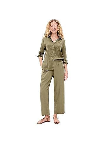 Old Navy High-waisted linen blend straight ankle Linen Pants (view 1)