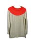 Boden Solid Orange White Pullover Sweater Size 6 - photo 1