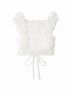 Snidel Smocked Ruffle Lace Crop Top Tank Top - photo 6