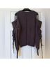 Snidel Seethrough Shoulder Knit Pullover Pullover Sweater - photo 6