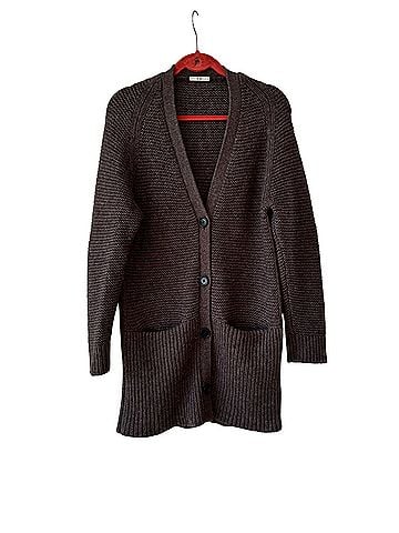CO Goop brown cashmere wool cardigan Wool Cardigan (view 1)