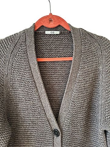 CO Goop brown cashmere wool cardigan Wool Cardigan (view 2)