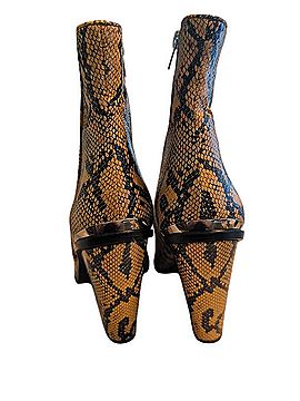 Steve Madden Rarely Snake Ankle Boots (view 2)
