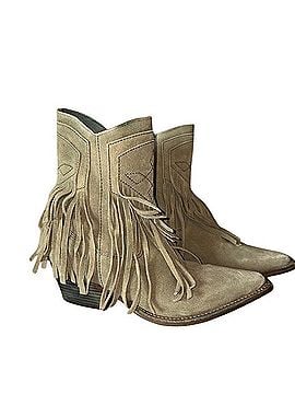 Free People Fringe Suede Ankle Boots Ankle Boots (view 1)