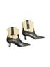 Circus 100% Leather Black Ivory Ankle Boots Size 9 - photo 8