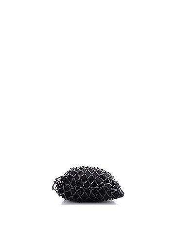 Prada Fishnet Chain Crossbody Bag Woven Leather and Satin (view 2)