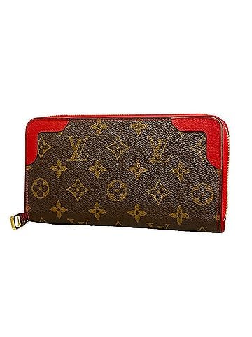 Louis Vuitton Louis Vuitton Monogram Retiro Zippy Wallet M61854 Brown Cerise (Men's/Women's) (view 1)