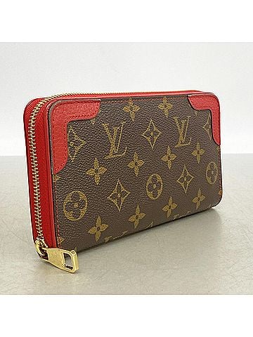 Louis Vuitton Louis Vuitton Monogram Retiro Zippy Wallet M61854 Brown Cerise (Men's/Women's) (view 2)