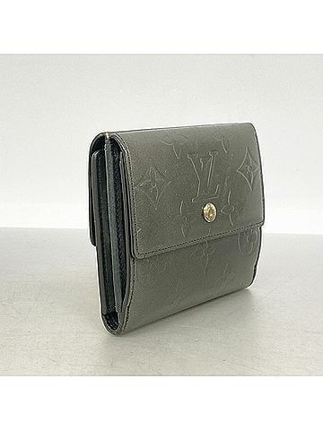 Louis Vuitton Louis Vuitton Monogram Mat Portemonnaie Billet Carte Credit M65112 Noir Women's Wallet (view 2)