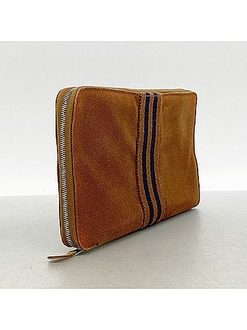 Hermès Hermes Fourre-Tout Purse GM Canvas Long Wallet, Brown, Men's &amp; Women's (view 2)