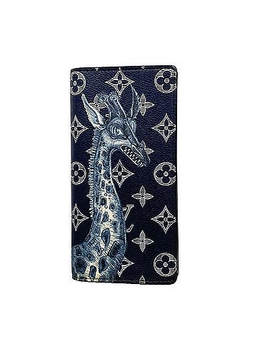 Louis Vuitton Louis Vuitton Monogram Savannah Portefeuille Plaza Long Wallet M66025 Navy Men's (view 1)