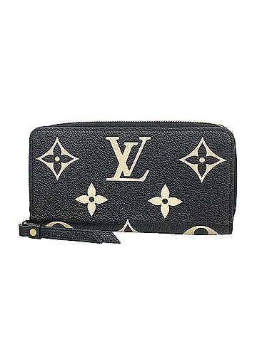 Louis Vuitton Louis Vuitton Monogram Empreinte Bicolor Zippy Wallet M82338 Black Beige Women's Long (view 1)