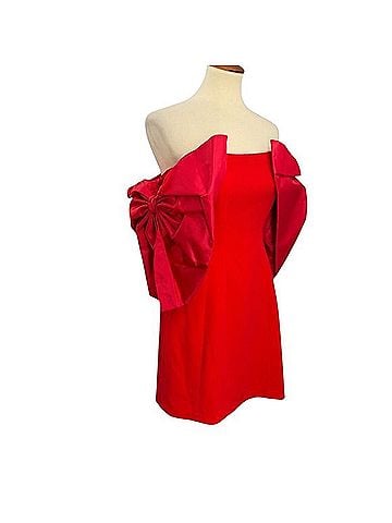 Toccin Bow Sleeve Mini Dress Cocktail Dress (view 1)