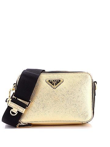Prada Brique Camera Crossbody Bag Saffiano Leather Mini (view 1)