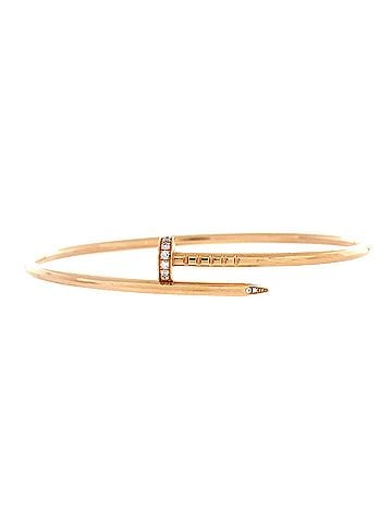 Cartier Juste un Clou Bracelet 18K Rose Gold with Diamonds Small (view 1)