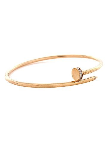 Cartier Juste un Clou Bracelet 18K Rose Gold with Diamonds Small (view 2)