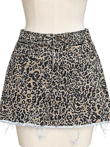 Madewell Rigid Denim A-Line Mini Skirt Denim Skirt (view 1)
