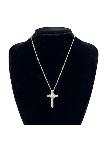 Tiffany & Co. TIFFANY&amp;Co. Tiffany Vintage Signature Cross Necklace, Sterling Silver 925, Accessory, Item No. 24992 (view 2)