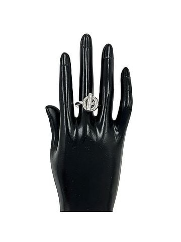 Hermès HERMES Echappé Ring, Sterling Silver 925, Size #51, Silver, Item Number 24697 (view 2)