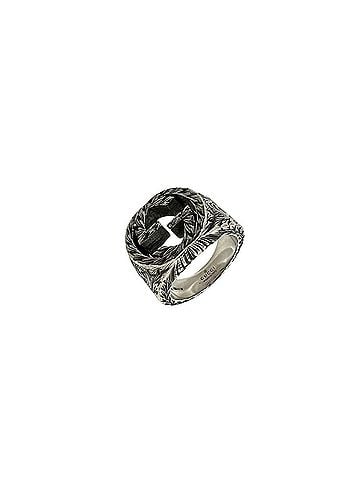 Gucci GUCCI Interlocking G Ring, Sterling Silver 925, Accessory, Silver, Item No. 34274 (view 1)