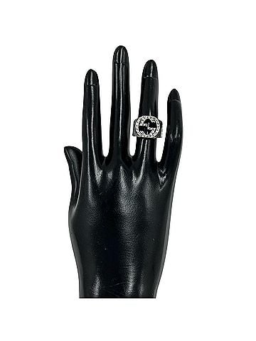 Gucci GUCCI Interlocking G Ring, Sterling Silver 925, Accessory, Silver, Item No. 34274 (view 2)