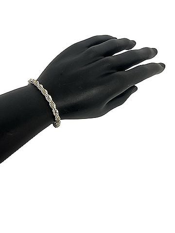 Tiffany & Co. TIFFANY&amp;Co. Tiffany Twist Rope Bracelet, Sterling Silver 925, 18K Yellow Gold (750YG), Silver, Item Number 34018 (view 2)