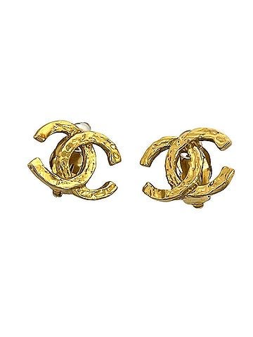 Chanel CHANEL Vintage Coco Mark GP Earrings Ear Cuff Accessory Gold 60329 (view 1)