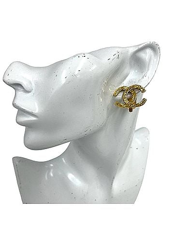 Chanel CHANEL Vintage Coco Mark GP Earrings Ear Cuff Accessory Gold 60329 (view 2)